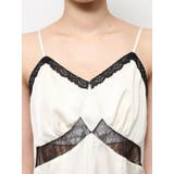 レースドッキングサテンミニワンピース | EVRIS | 詳細画像25 