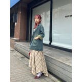 フェイクレザードッキングチェックロングワンピース | EVRIS | 詳細画像13