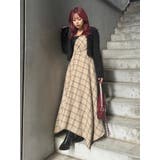フェイクレザードッキングチェックロングワンピース | EVRIS | 詳細画像16