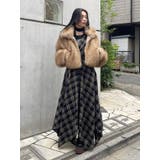フェイクレザードッキングチェックロングワンピース | EVRIS | 詳細画像28