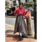 フェイクレザードッキングチェックロングワンピース | EVRIS | 詳細画像31