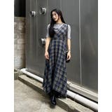 フェイクレザードッキングチェックロングワンピース | EVRIS | 詳細画像42