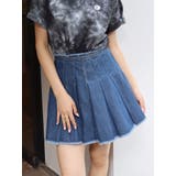 プリーツデニムミニスカート | EVRIS | 詳細画像1 