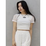 ワンポイントバックレースTシャツ | EVRIS | 詳細画像1