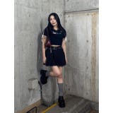 ラインリボングラフィックショートTシャツ | EVRIS | 詳細画像12
