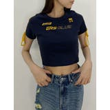 ラインリボングラフィックショートTシャツ | EVRIS | 詳細画像24