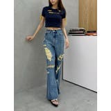 ラインリボングラフィックショートTシャツ | EVRIS | 詳細画像25