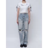 ラインリボングラフィックショートTシャツ | EVRIS | 詳細画像41
