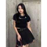 ラインリボングラフィックショートTシャツ | EVRIS | 詳細画像7