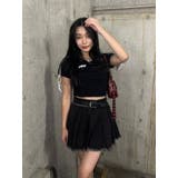 ラインリボングラフィックショートTシャツ | EVRIS | 詳細画像9