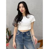 ラインストーンコンパクトTシャツ | EVRIS | 詳細画像12