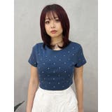 ラインストーンコンパクトTシャツ | EVRIS | 詳細画像24