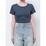 ラインストーンコンパクトTシャツ | EVRIS | 詳細画像29