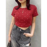ラインストーンコンパクトTシャツ | EVRIS | 詳細画像3