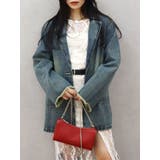 オーバーサイズデニムジャケット【セットアップ着用可能】 | EVRIS | 詳細画像24 