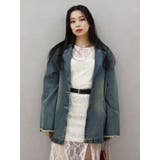 オーバーサイズデニムジャケット【セットアップ着用可能】 | EVRIS | 詳細画像25 
