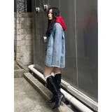 オーバーサイズデニムジャケット【セットアップ着用可能】 | EVRIS | 詳細画像46 
