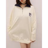 ハーフジップスウェットミニワンピース | EVRIS | 詳細画像1 