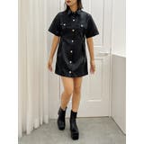 フェイクレザーミニワンピース | EVRIS | 詳細画像11 