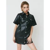 フェイクレザーミニワンピース | EVRIS | 詳細画像2 