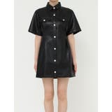 フェイクレザーミニワンピース | EVRIS | 詳細画像23 