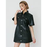 フェイクレザーミニワンピース | EVRIS | 詳細画像3 