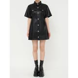 フェイクレザーミニワンピース | EVRIS | 詳細画像32 