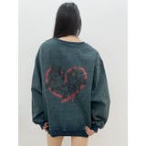 インディゴ | HEART PRINT DENIMトップス | EVRIS