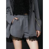 グレー | レースドッキングショートパンツ【セットアップ着用可能】 | EVRIS
