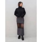 レース切り替えロングスカート | EVRIS | 詳細画像23 