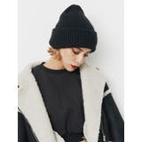 ブラック | ダメージニット帽 | EVRIS