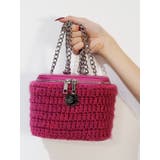 ピンク | バニティーデザインニットBAG | EVRIS