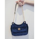 ブルー | キルティングポケットショルダーBAG | EVRIS