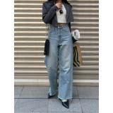シンプルワイドデニムパンツ | EVRIS | 詳細画像17 