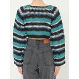 ボーダーメッシュショートニットトップス | EVRIS | 詳細画像20 