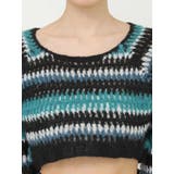 ボーダーメッシュショートニットトップス | EVRIS | 詳細画像21 