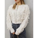 フリンジニットショートカーディガン | EVRIS | 詳細画像14 