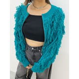 フリンジニットショートカーディガン | EVRIS | 詳細画像35 