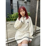 ケーブルSUNNYハーフジップニットトップス | EVRIS | 詳細画像20 