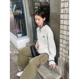 ケーブルSUNNYハーフジップニットトップス | EVRIS | 詳細画像32 
