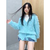 【WEB限定】ソフトシャギーニットカーディガン | EVRIS | 詳細画像9 