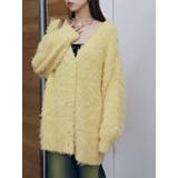 イエロー | 【WEB限定】ソフトシャギーニットカーディガン | EVRIS