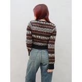 オリジナルジャガードショートニットカーディガン | EVRIS | 詳細画像15