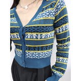 オリジナルジャガードショートニットカーディガン | EVRIS | 詳細画像5