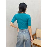 ロゴワンポイントニットトップス | EVRIS | 詳細画像17 