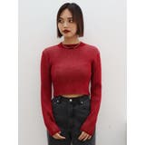 プレーティングリブニットトップス | EVRIS | 詳細画像15 