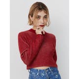 プレーティングリブニットトップス | EVRIS | 詳細画像2 