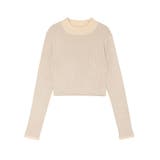 プレーティングリブニットトップス | EVRIS | 詳細画像39 