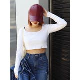 ホワイト | スクエアクロップドトップス | EVRIS