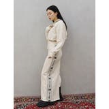 ロゴラインハーフジップショートスウェットトップス【セットアップ着用可能】 | EVRIS | 詳細画像19 